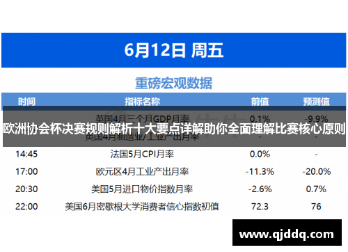 欧洲协会杯决赛规则解析十大要点详解助你全面理解比赛核心原则 欧洲协会杯决赛规则解析十大要点详解助你全面理解比赛核心原则